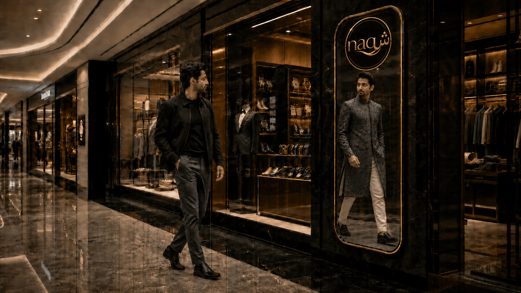 Walk-In Activation Mirror storefront experience
